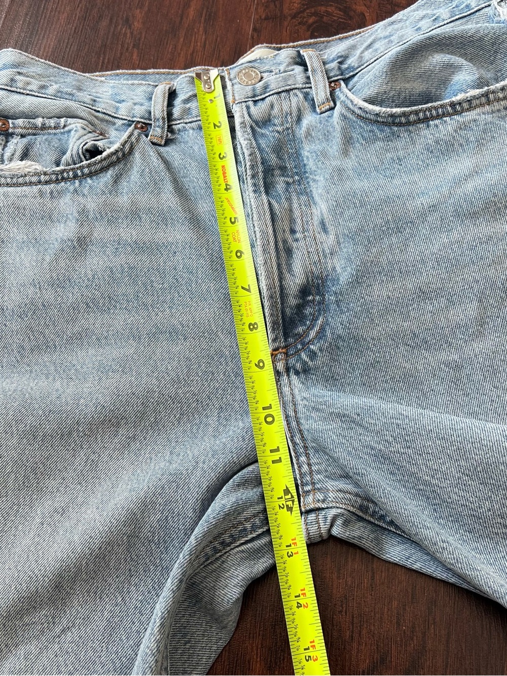 AGOLDE 90’s Crop Distressed Jeans Light Wash High Rise 28 - Picture 15 of 16